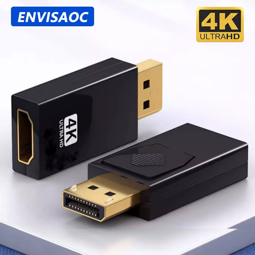 Transform Your Setup: 4K DP to HDMI Adapter for Stunning Video & Audio on Your HDTV!